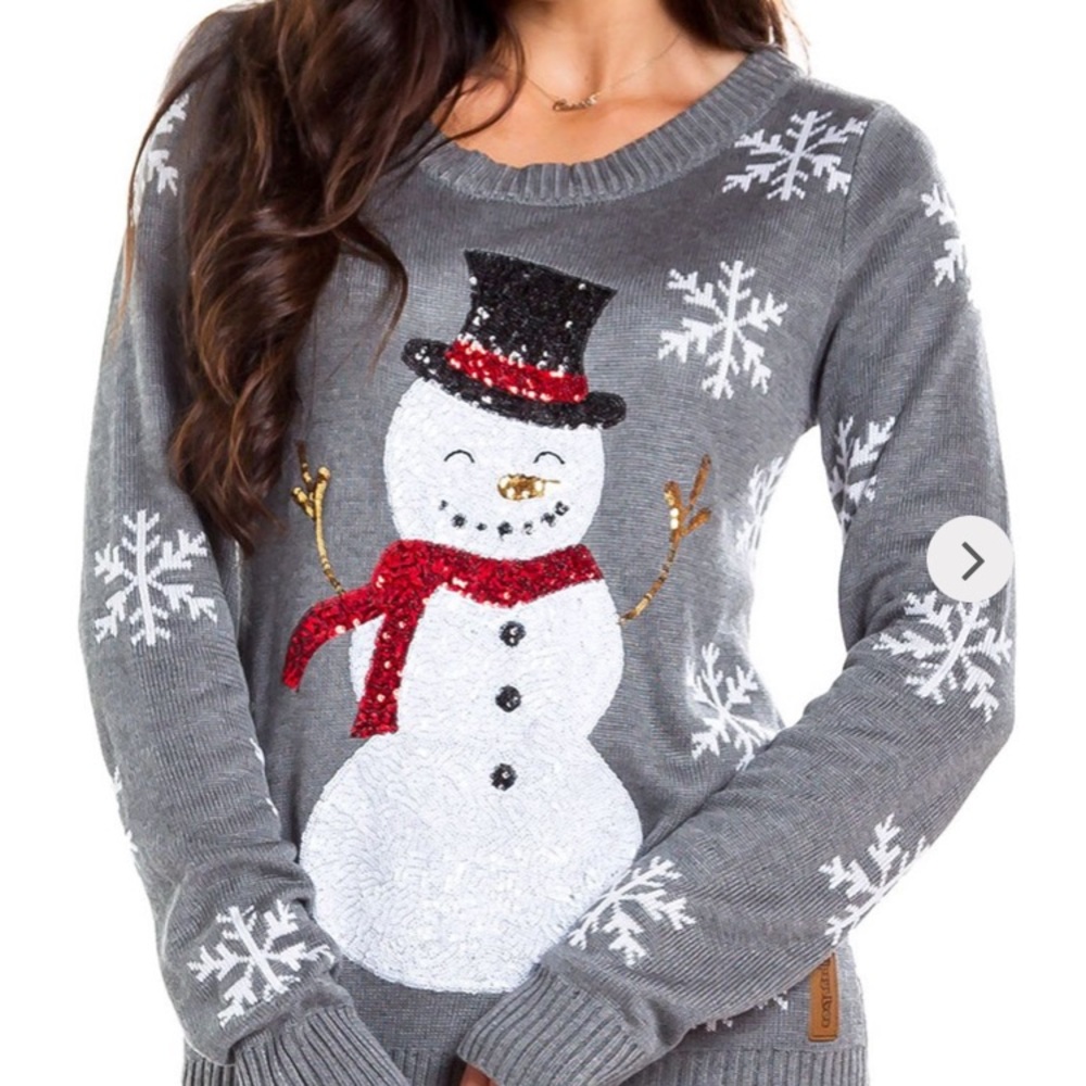 Tipsy Elves snowman sweater